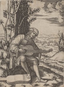 La guitarrista de Marcantonio Raimondi